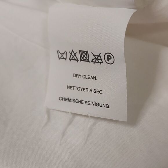 J. Crew Ivory Bell Sleeve Dot Fringe Fully Lined Cotton Dress Size 6Tall Preppy - Picture 5 of 8